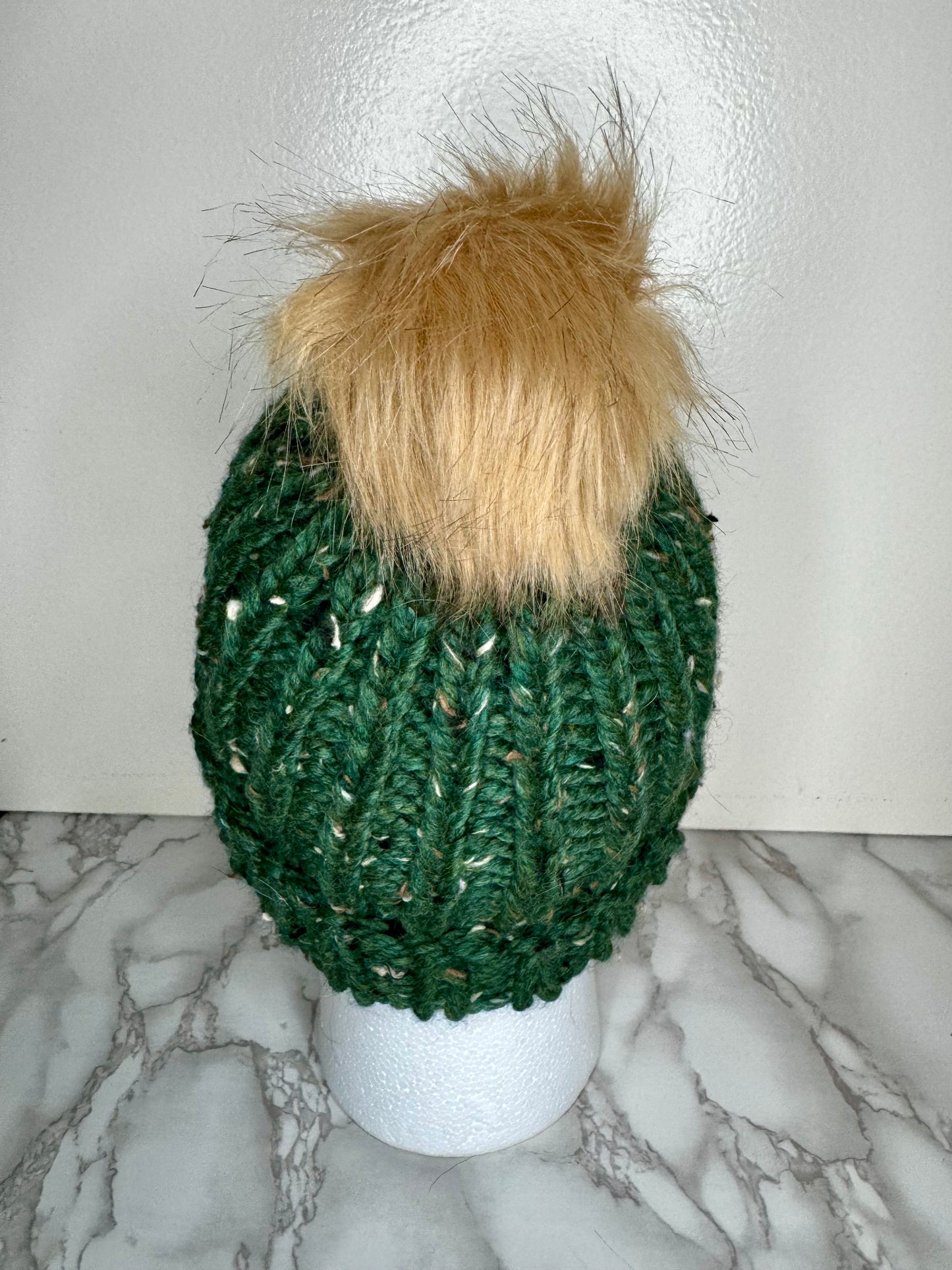 Ribbed Kale Beanie