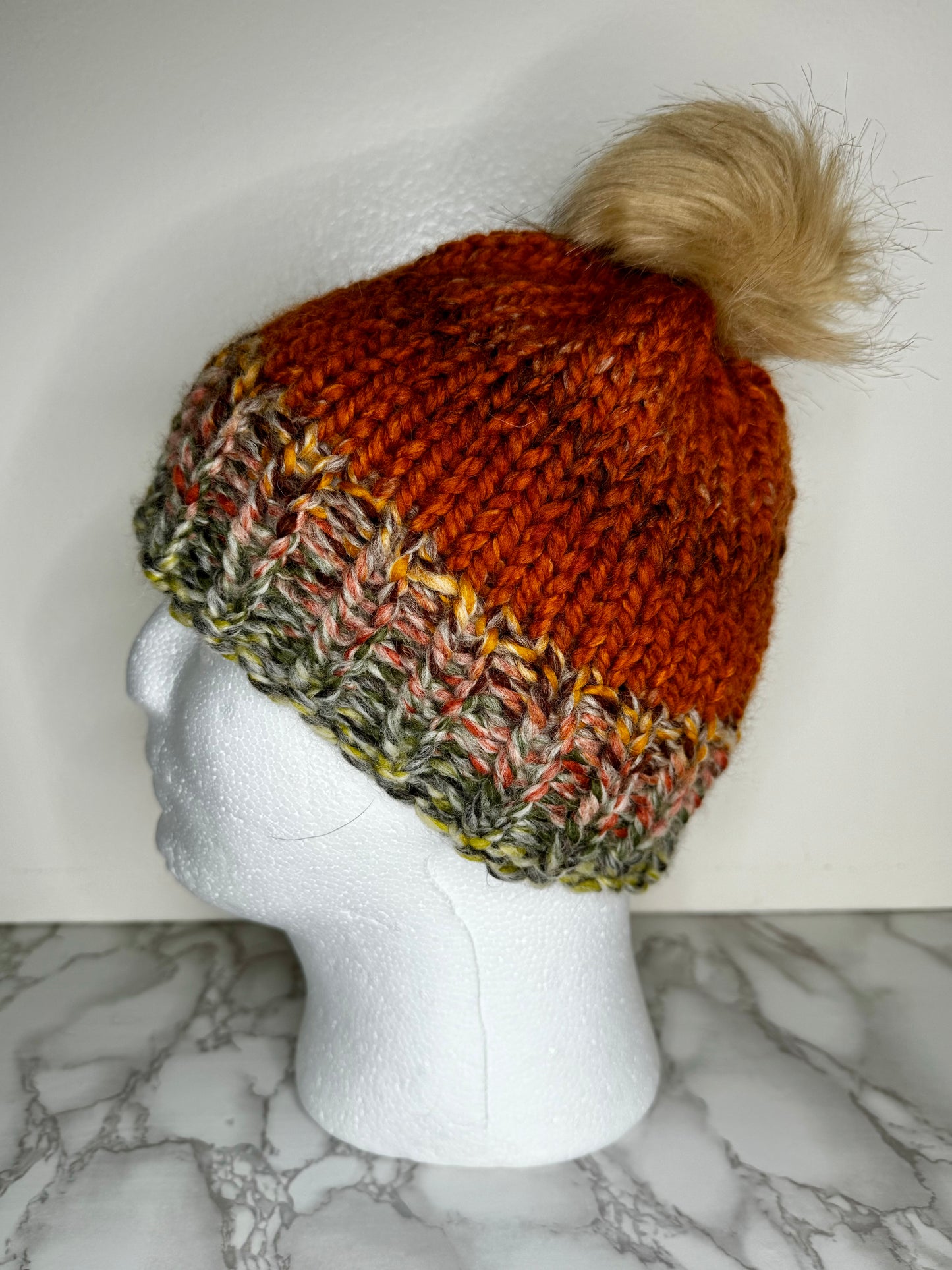 Fall Leaves/Coney Island Beanie