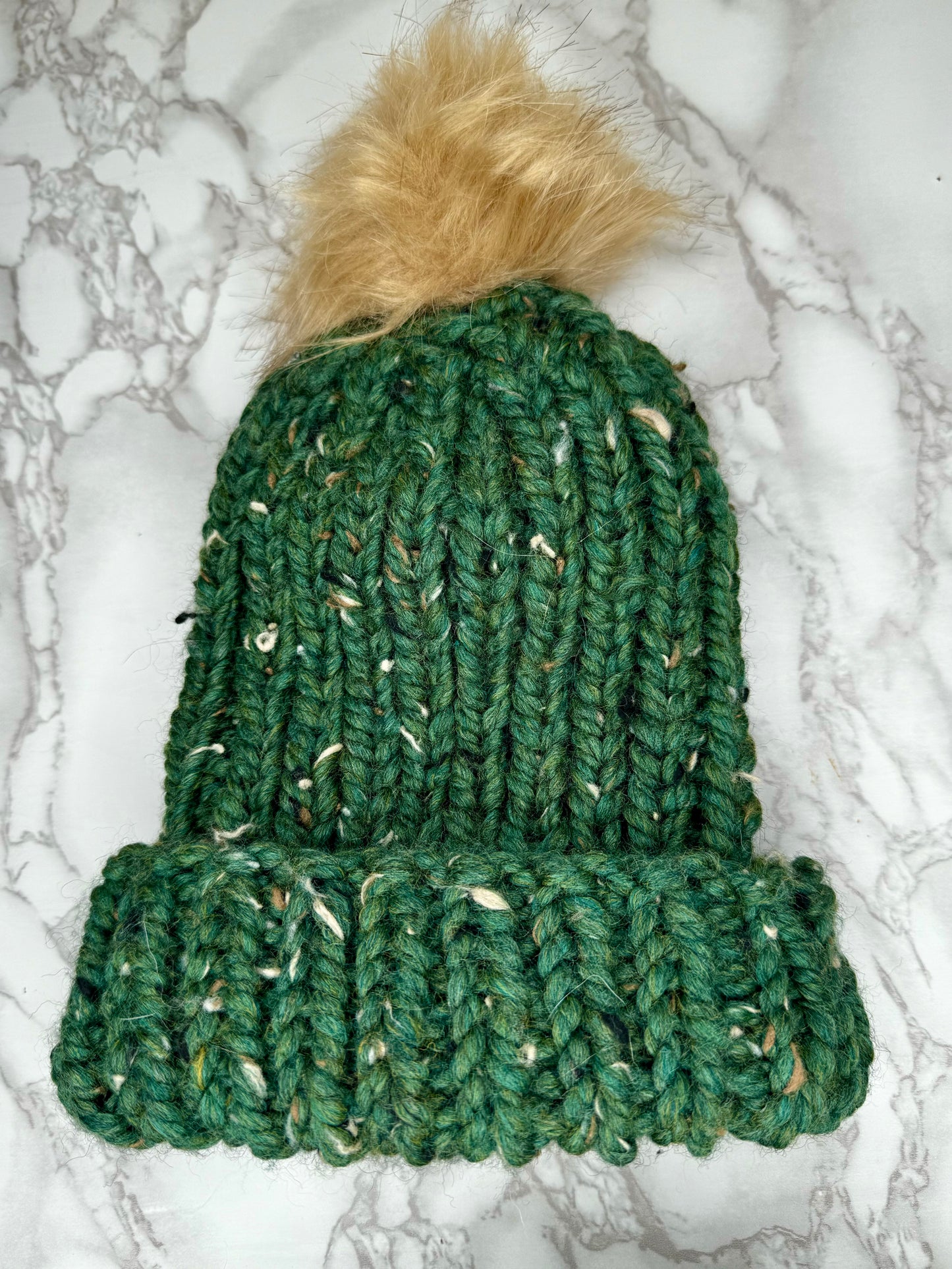 Ribbed Kale Beanie