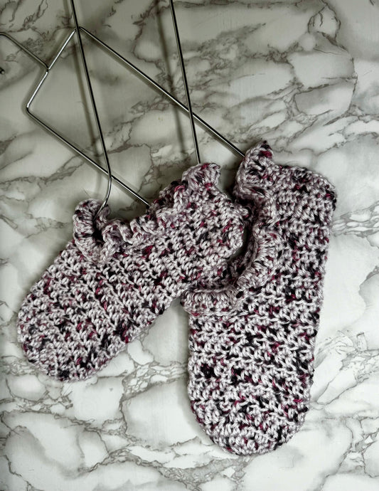 Purple Crochet Socks